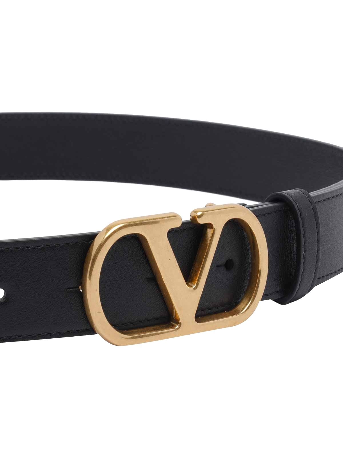 Valentino SS26 Garavani V Logo Signature Belt 'Bldck' T0SM3IYR0NO
