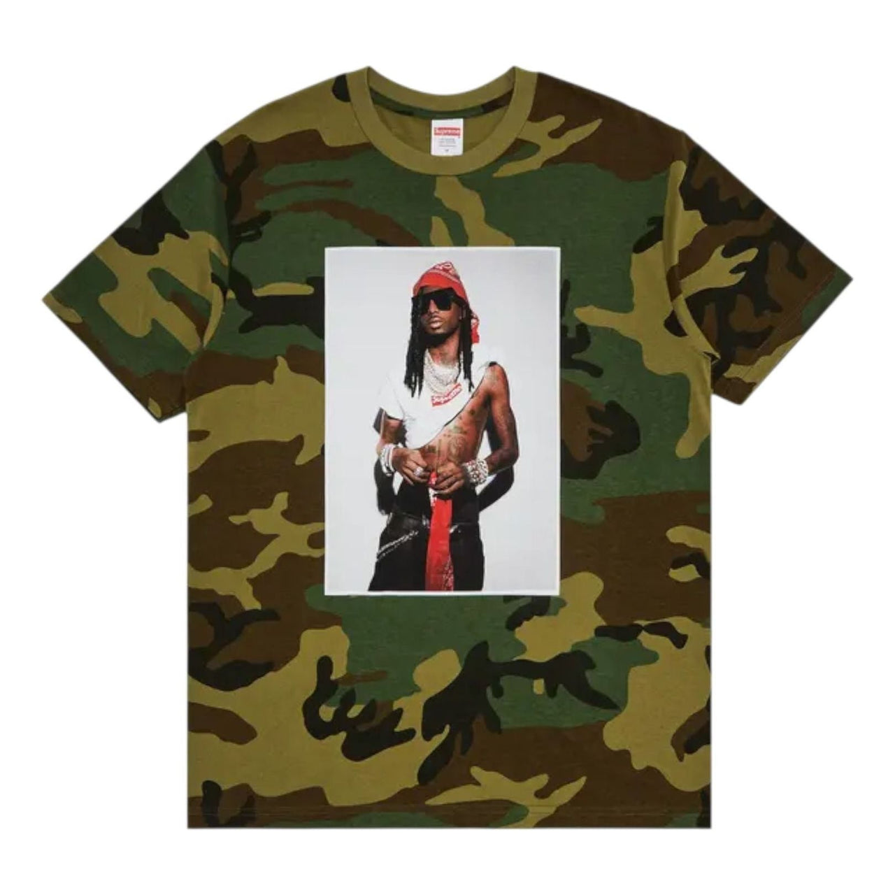 Supreme Playboi Carti Tee 'Woodland Camo' SUP-FW25-006-CAMO