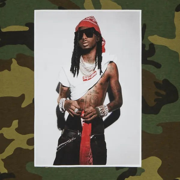 Supreme Playboi Carti Tee 'Woodland Camo' SUP-FW25-006-CAMO