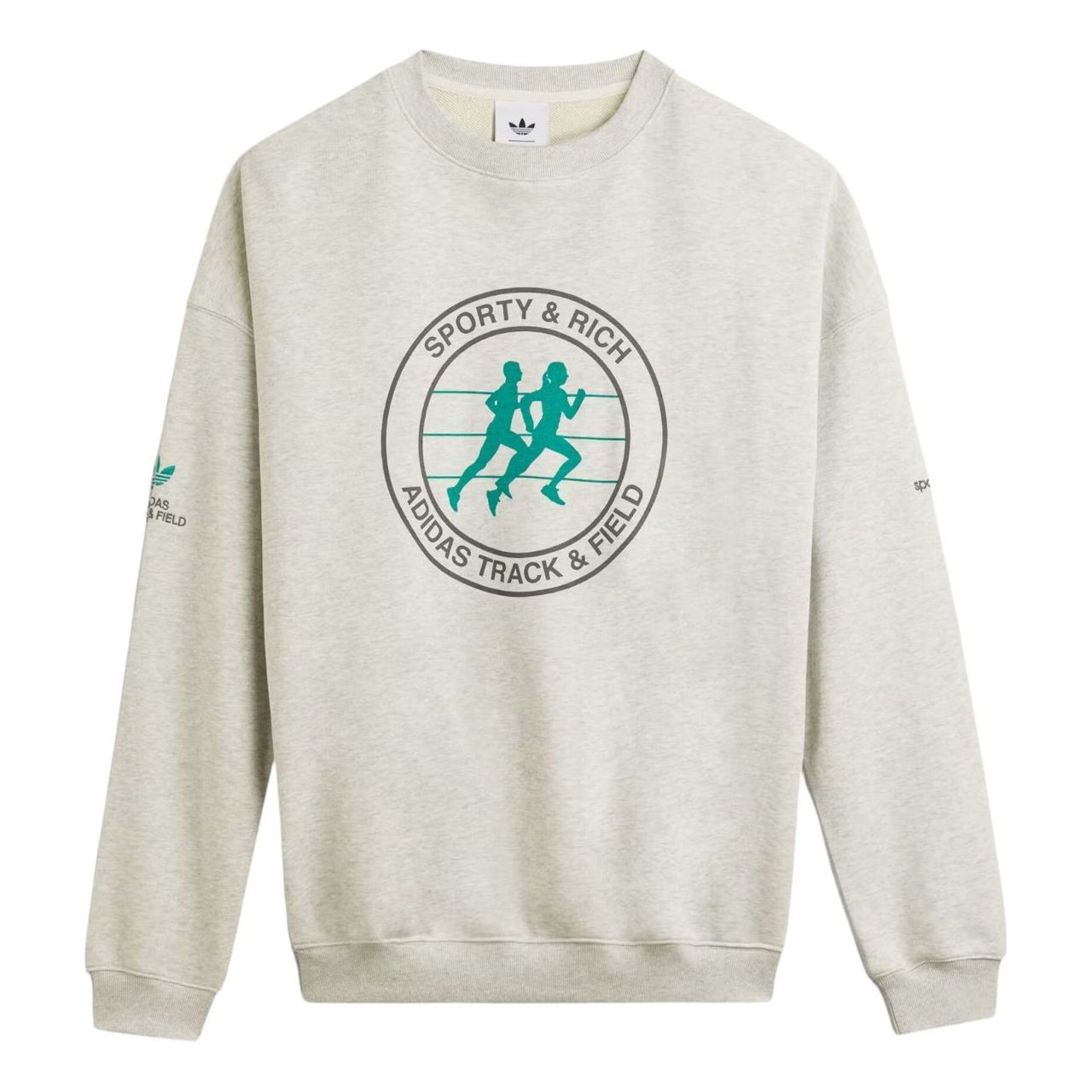 (WMNS) adidas x Sporty & Rich Sweatshirt 'Gray' KA0719