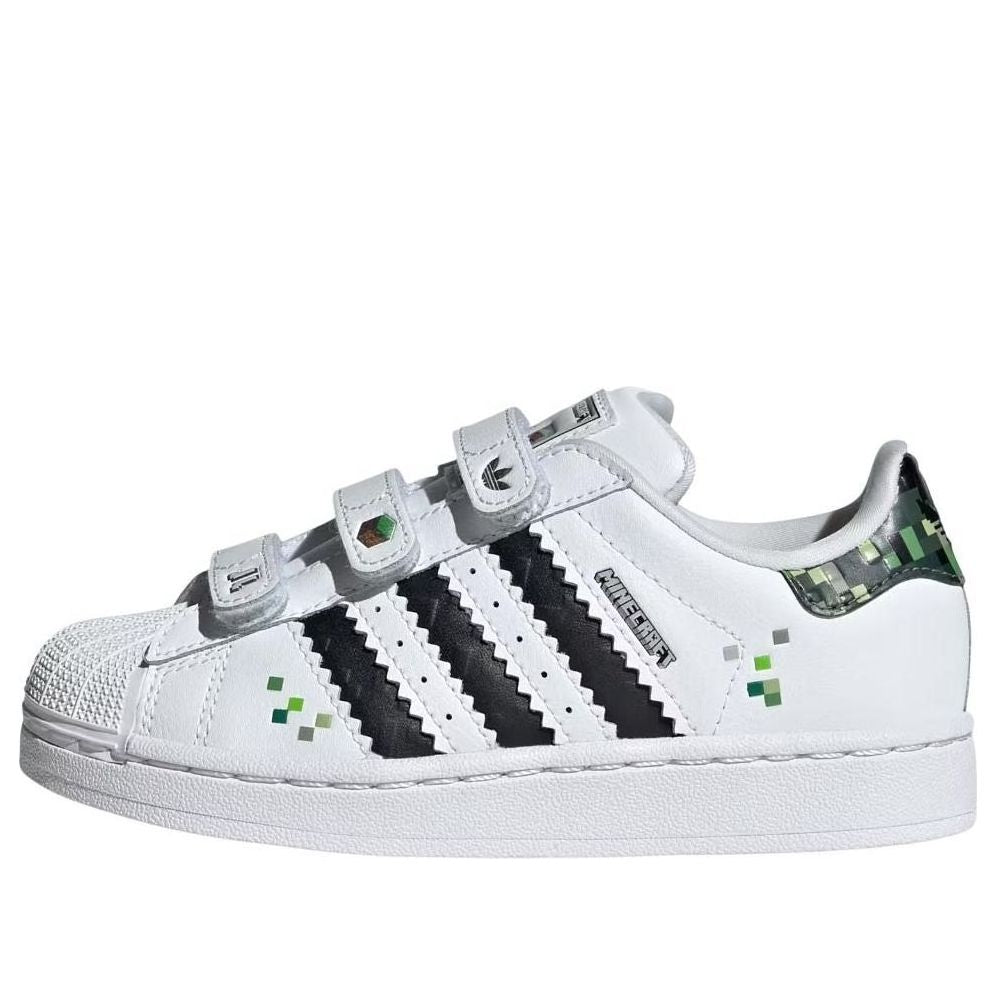 (PS) adidas x Minecraft Superstar Creepers 'White Core Black' JQ8748