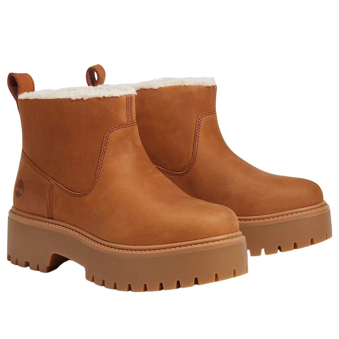 (WMNS) Timberland Stone Street Warm-Lined Platform 'Brown' TB0A283GEM71