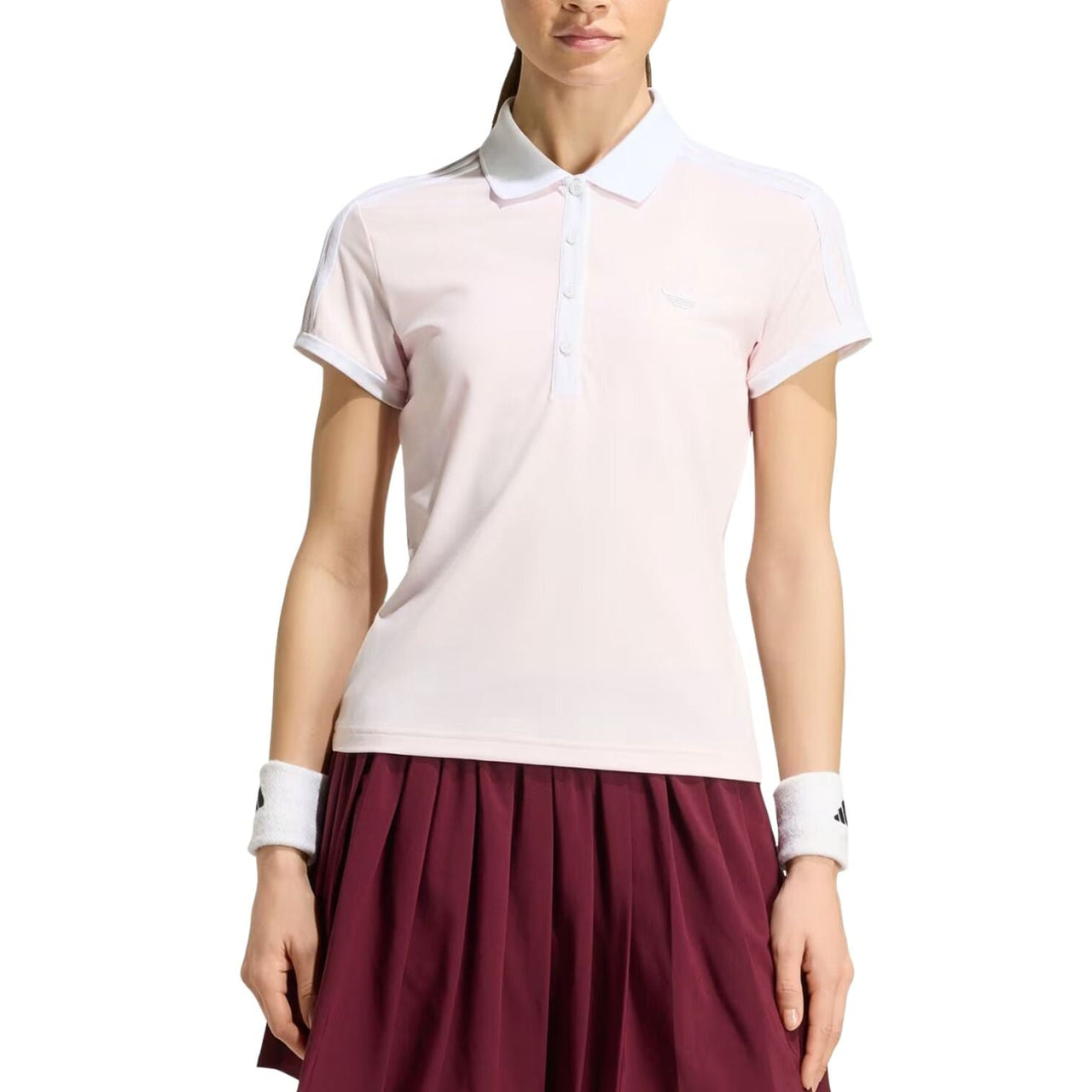 (WMNS) adidas Tennis Classic Polo Shirt Asia Sizing 'Distilled Pink' KY8890