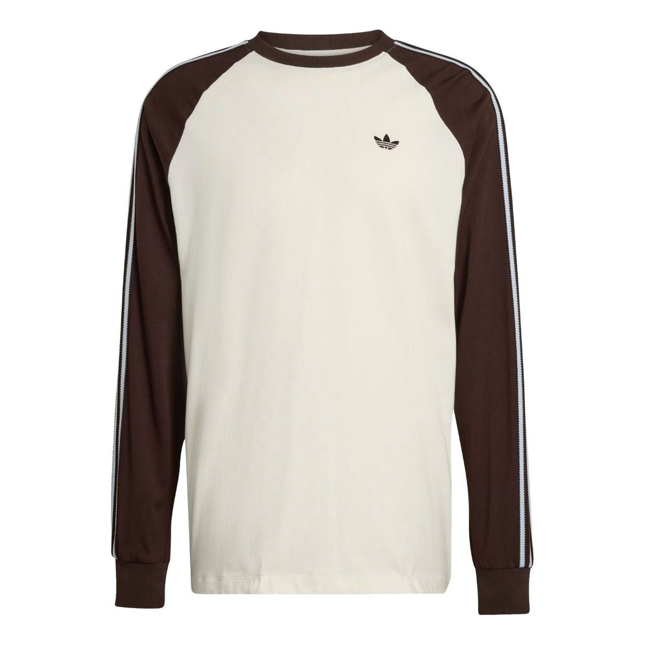 adidas Britcore Cali Long Sleeve T-Shirt 'Off White Aurora Coffee' HZ3829