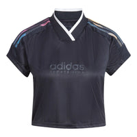 (WMNS) adidas Tiro Summer Crop Jersey 'Black' IQ4816