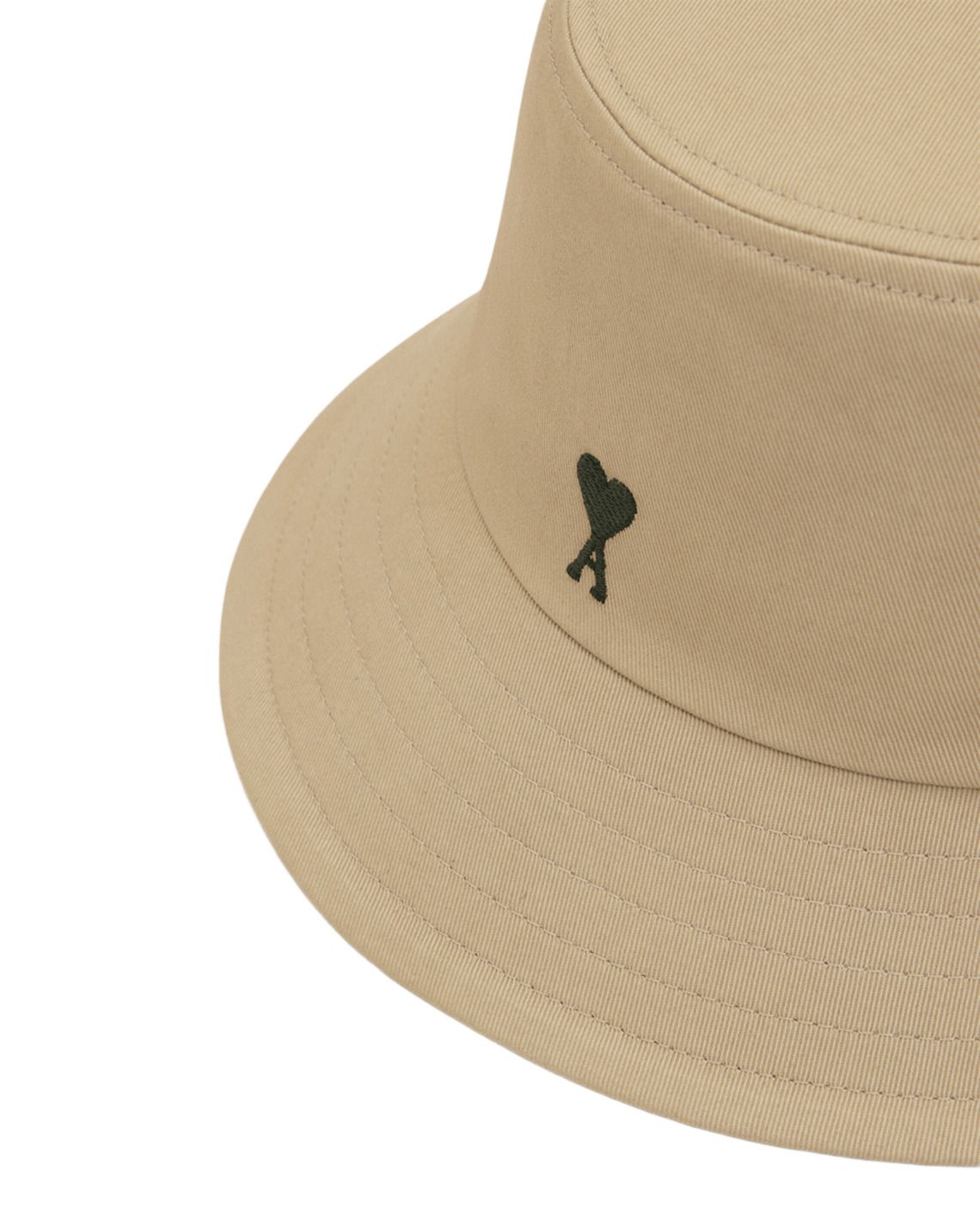 AMI SS26 Cotton Ami De Coeur Bucket Hat 'Taupe Beige' UHA666-AW0041-A036