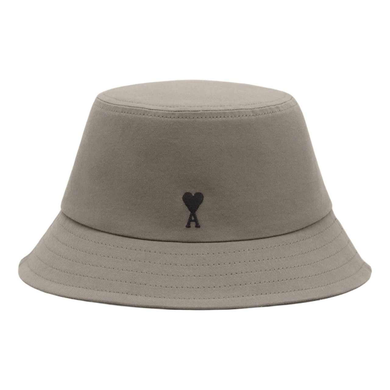 AMI SS26 Cotton Ami De Coeur Bucket Hat 'Carbon' UHA666-AW0041-0516