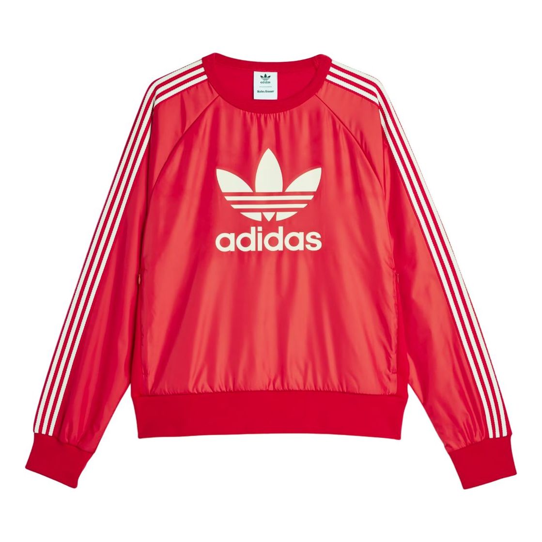 adidas x Wales Bonner Nylon Crew Jersey Asia Sizing 'Better Scarlet' JE5994