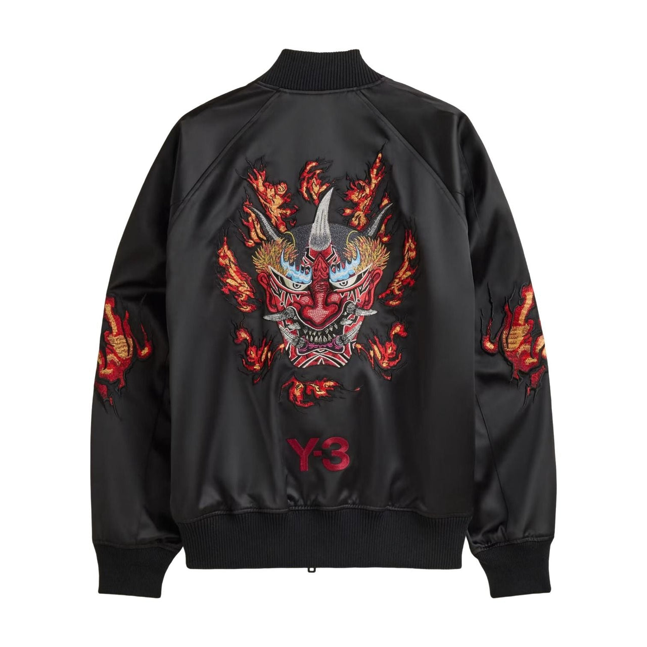 adidas x Y-3 Embroidered Graphic Satin Souvenir Jacket Asia Sizing 'Black' KR1110