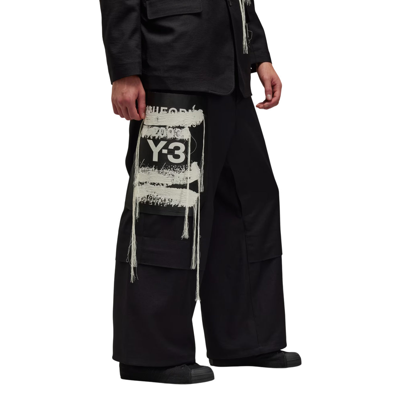 adidas Y-3 Sport Uniform Patch Trousers Asia Sizing 'Black' JN3704