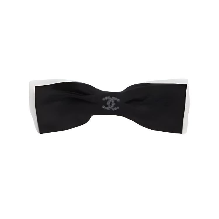 CHANEL Hair Clips Unisex Black