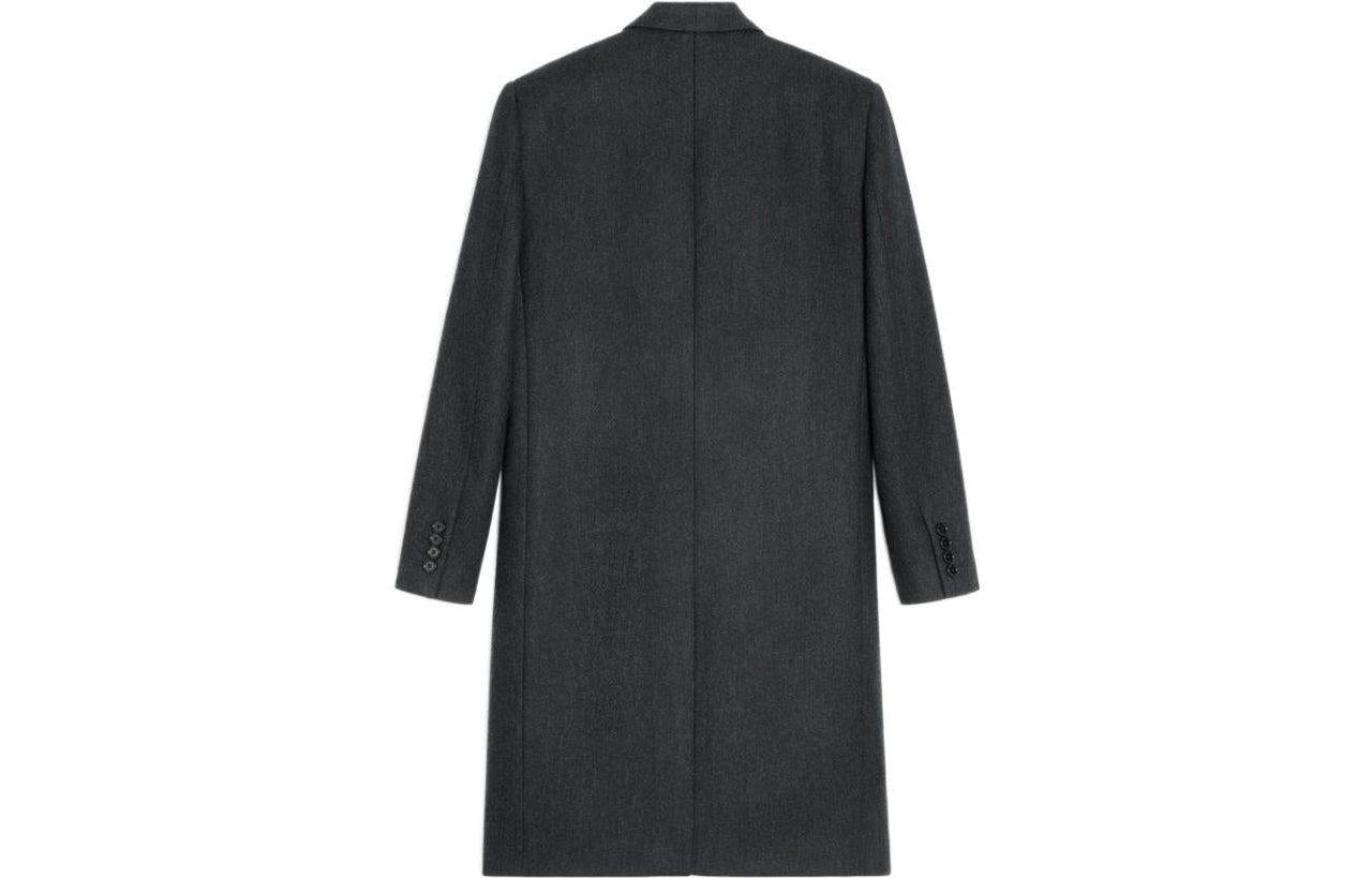 CELINE Diagonal Wool Overcoat