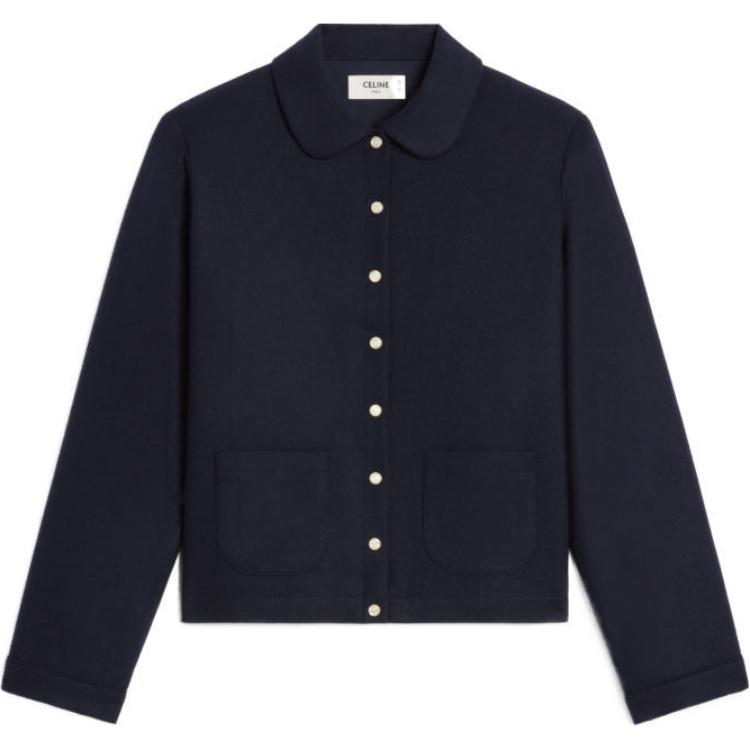 CELINE FW24 Cashmere Sweater Women's Marine Blue