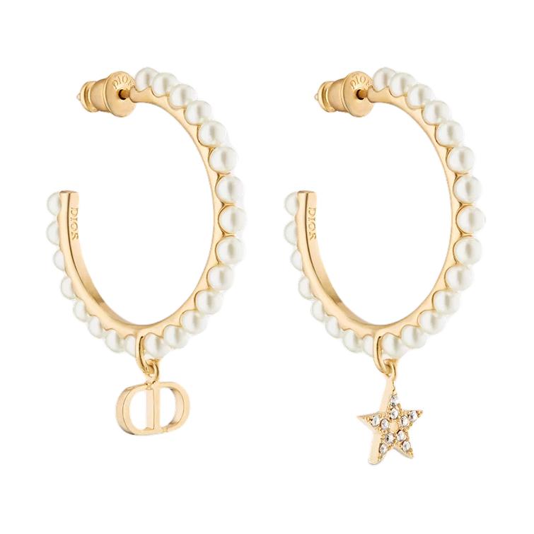 DIOR Metal Earrings Women's Gold