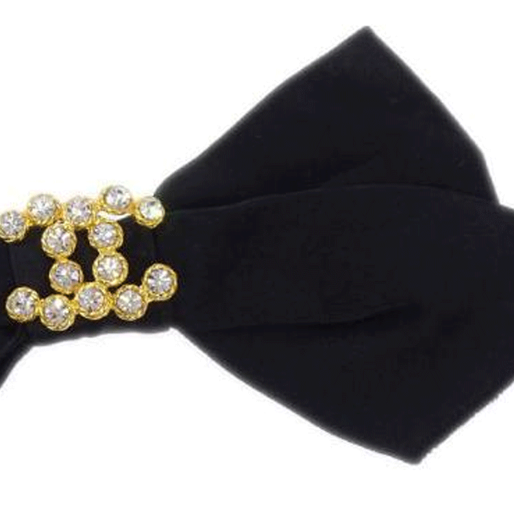 CHANEL 1990 2000s Bow Hair Barrette
