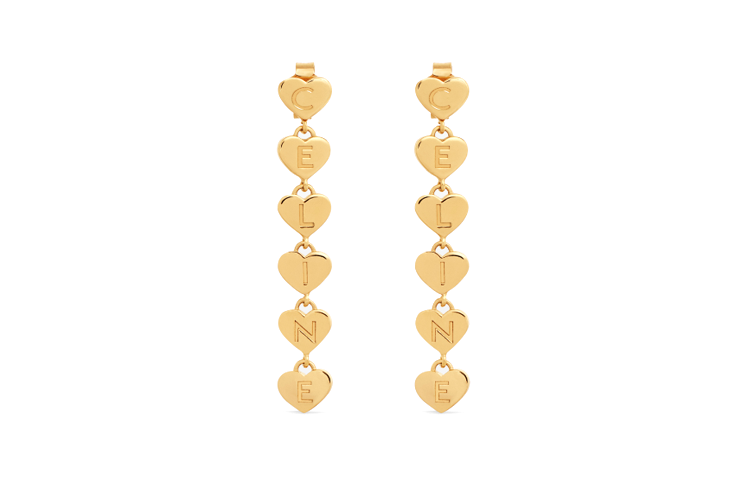 CELINE Cœur CELINE Earrings In Brass With Gold Finish