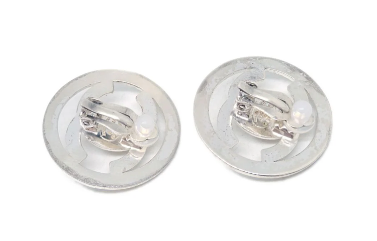 CHANEL 1997 Cc Turnlock Clip on Earrings