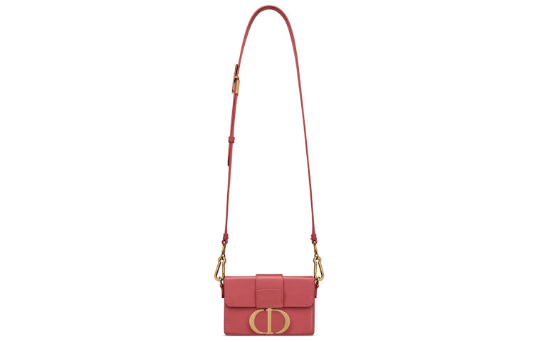 DIOR 30 Montaigne Calfskin Montaigne Bag, Box Bag, Crossbody Bag, Shoulder Bag Women's Pink