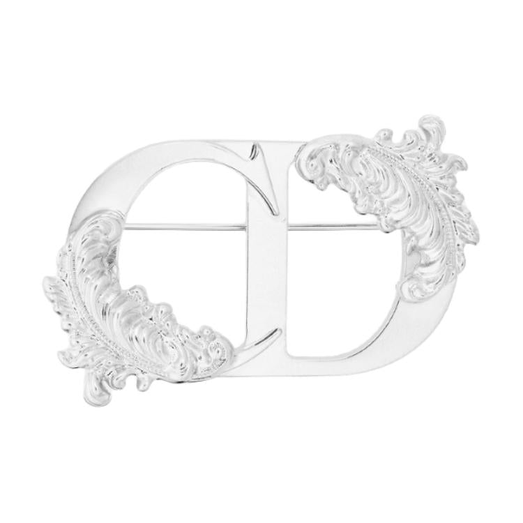 DIOR Brass Brooches Men's Silver