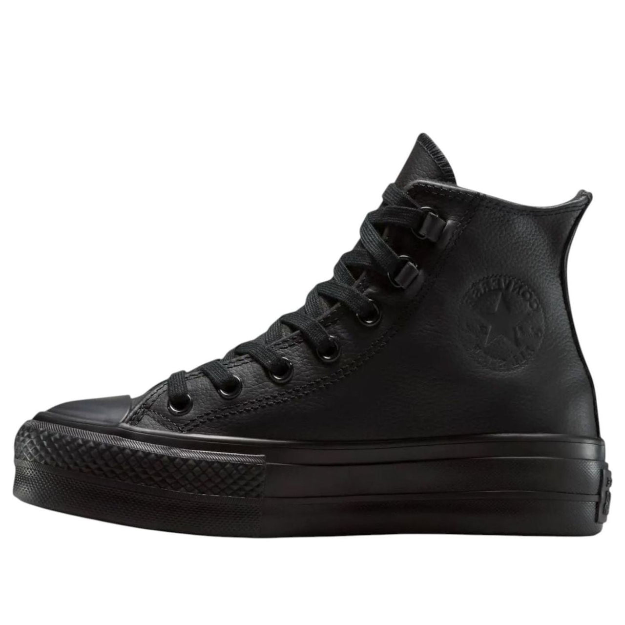 (WMNS) Converse Chuck Taylor All Star Lift Leather High Top 'Black' A12969C