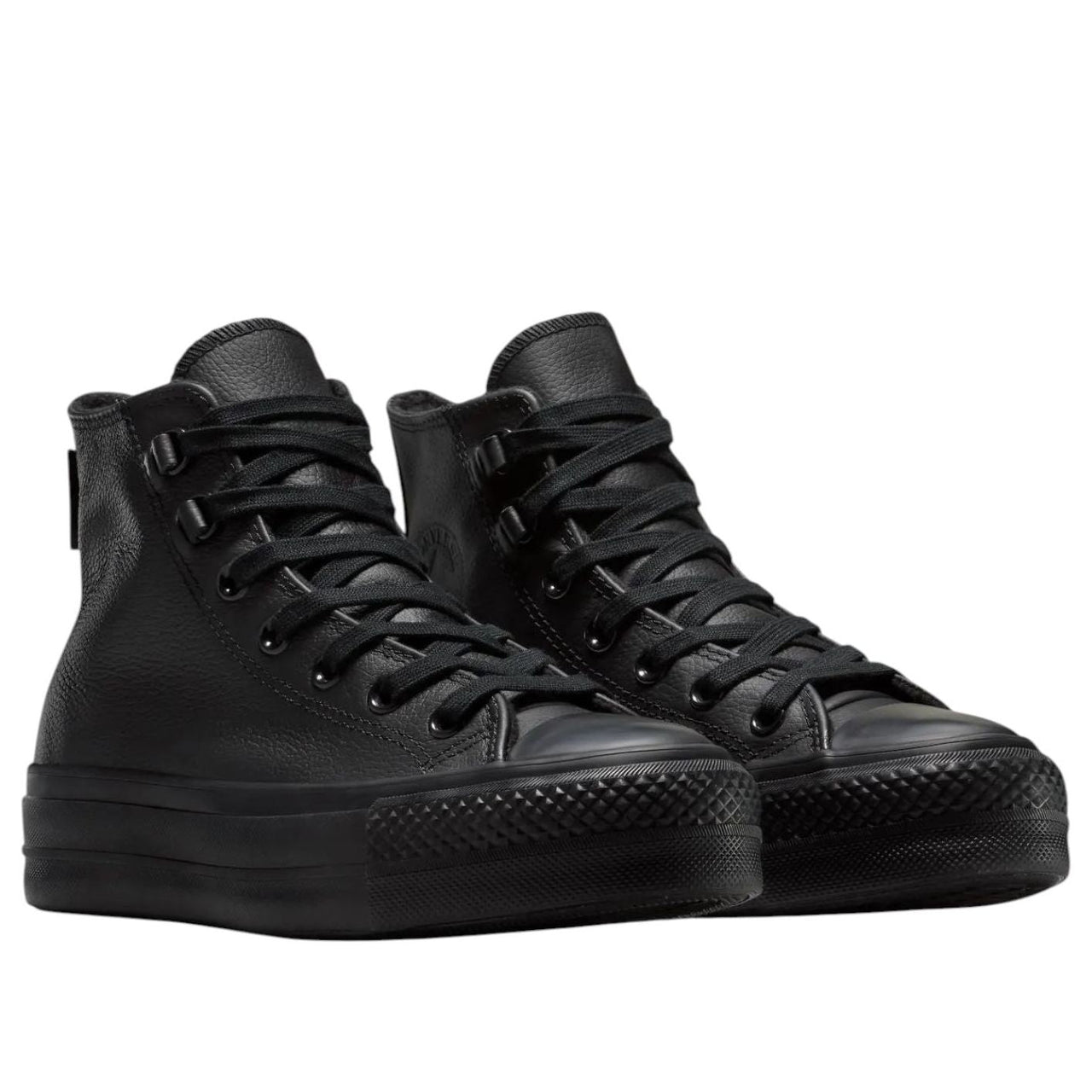 (WMNS) Converse Chuck Taylor All Star Lift Leather High Top 'Black' A12969C