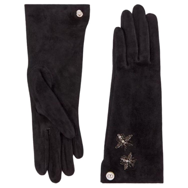 DIOR Lambskin Gloves Unisex Black
