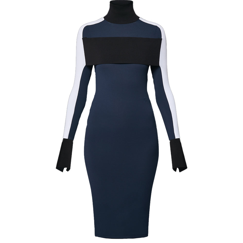 LOUIS VUITTON Color-Blocked Band Dress