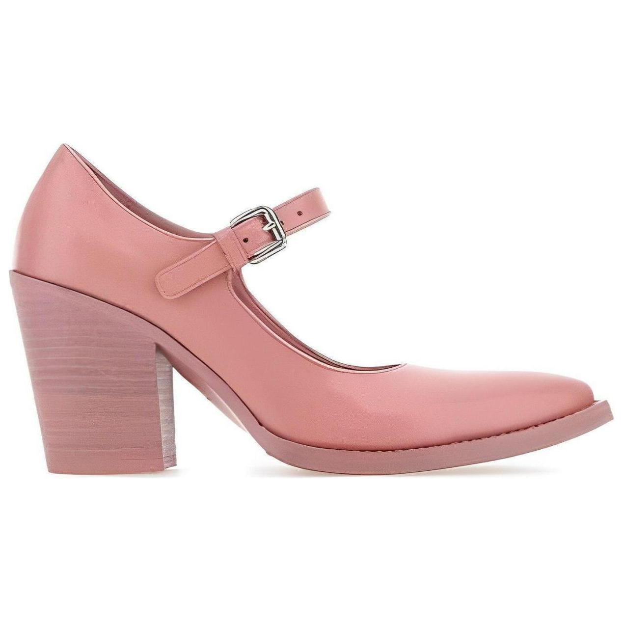 PRADA Chunky Heel High Heels Women's Pink