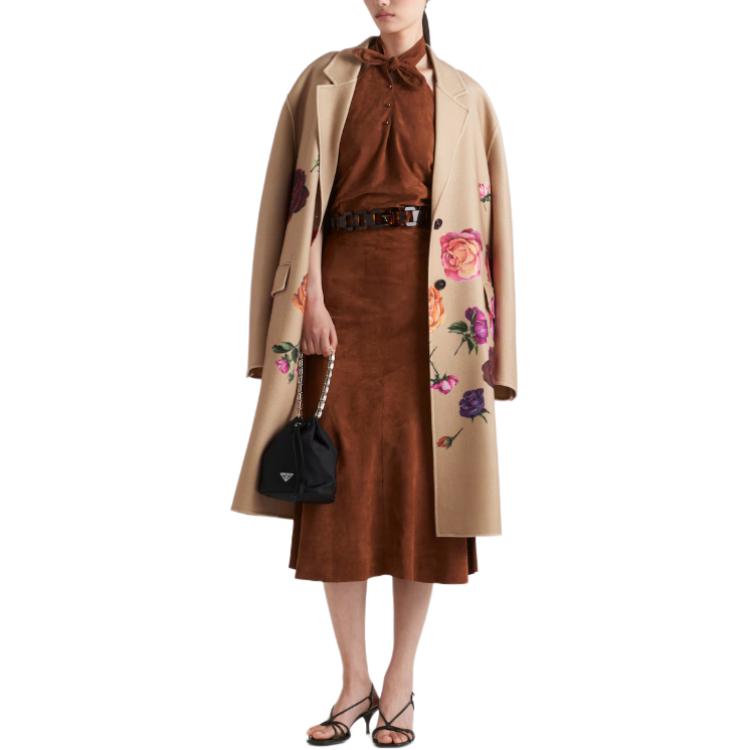 PRADA Coats Women's Beige