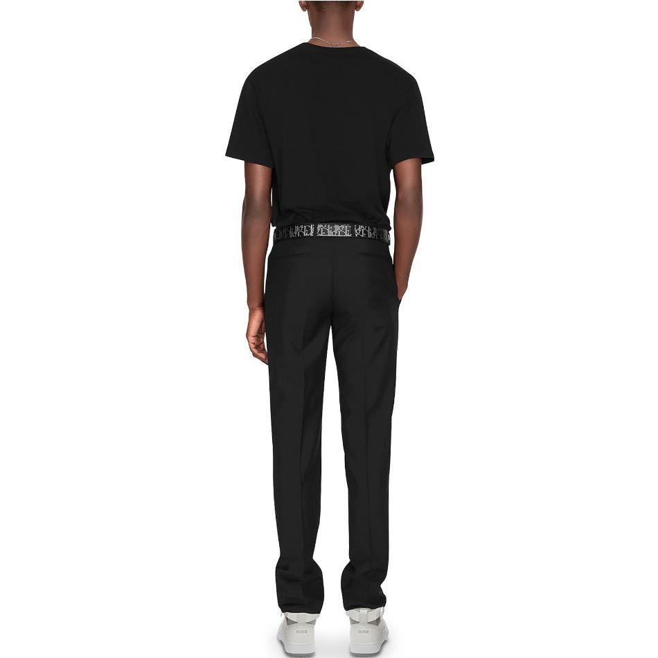 DIOR Logo Embroidered Crewneck T Shirt