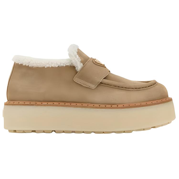 PRADA Evolve Loafers Women's Brown