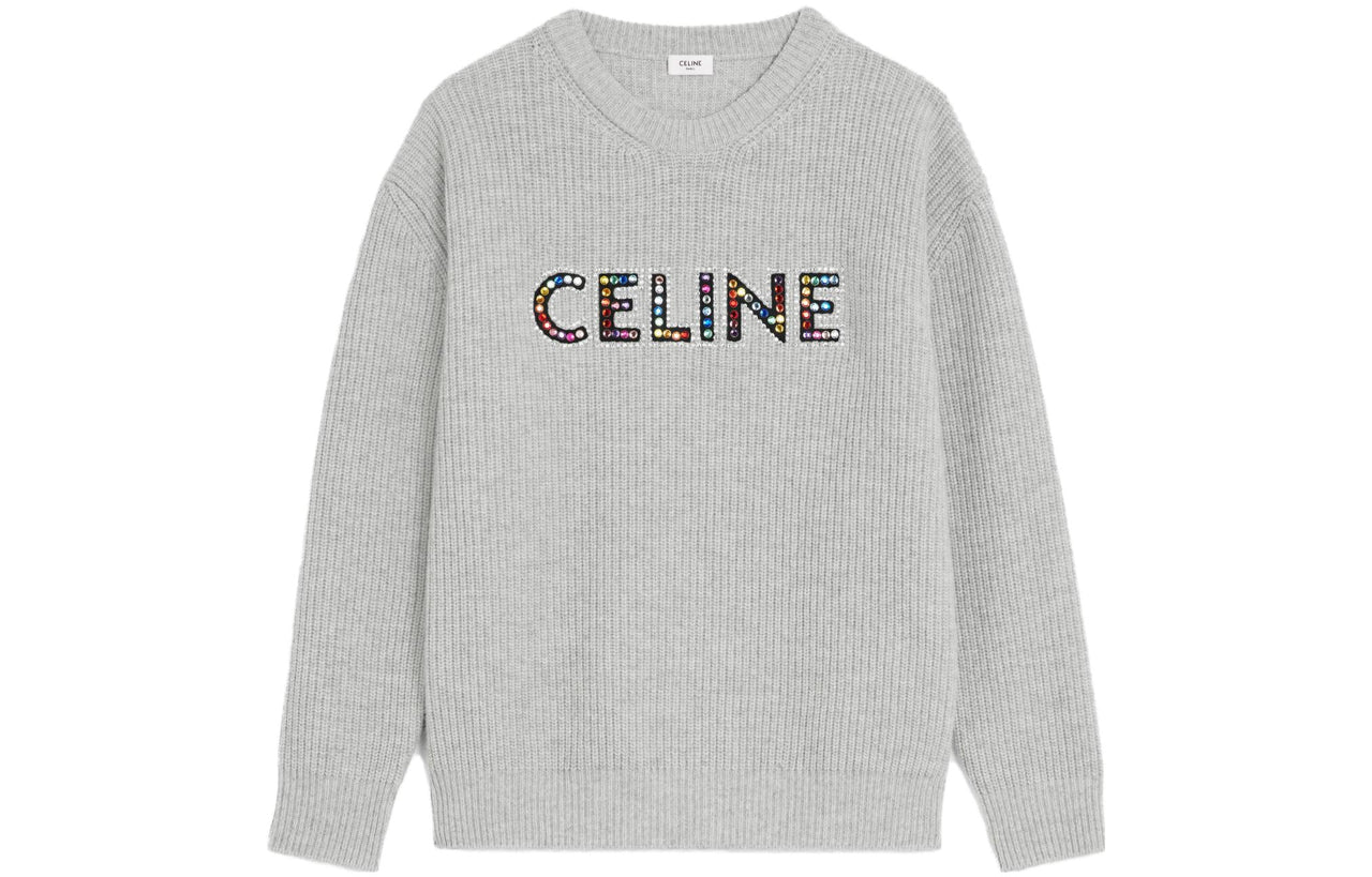 CELINE CELINE DYSFUNCTIONAL BAUHAUS Men's Collections Sweater Men's Light Gray