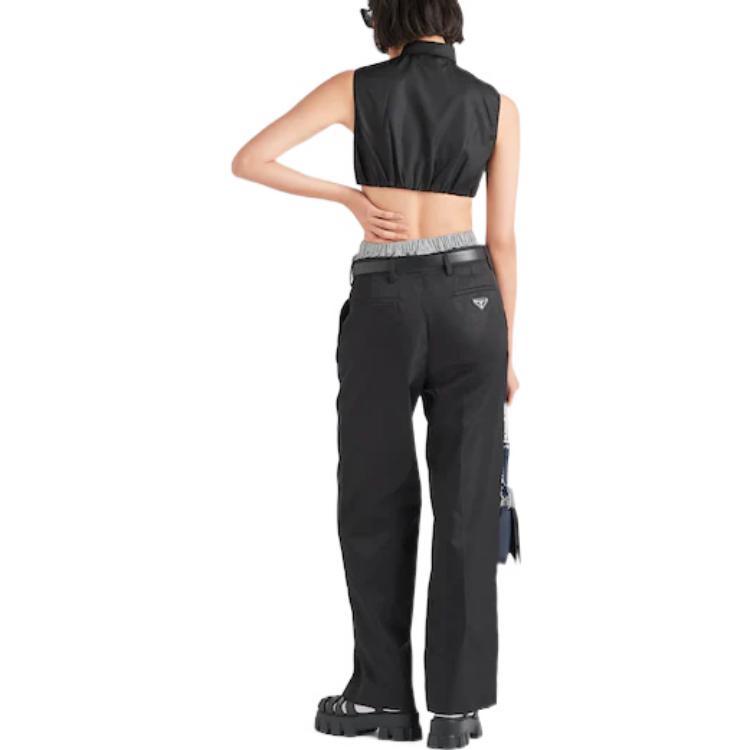 PRADA Crop Tops Women's Black