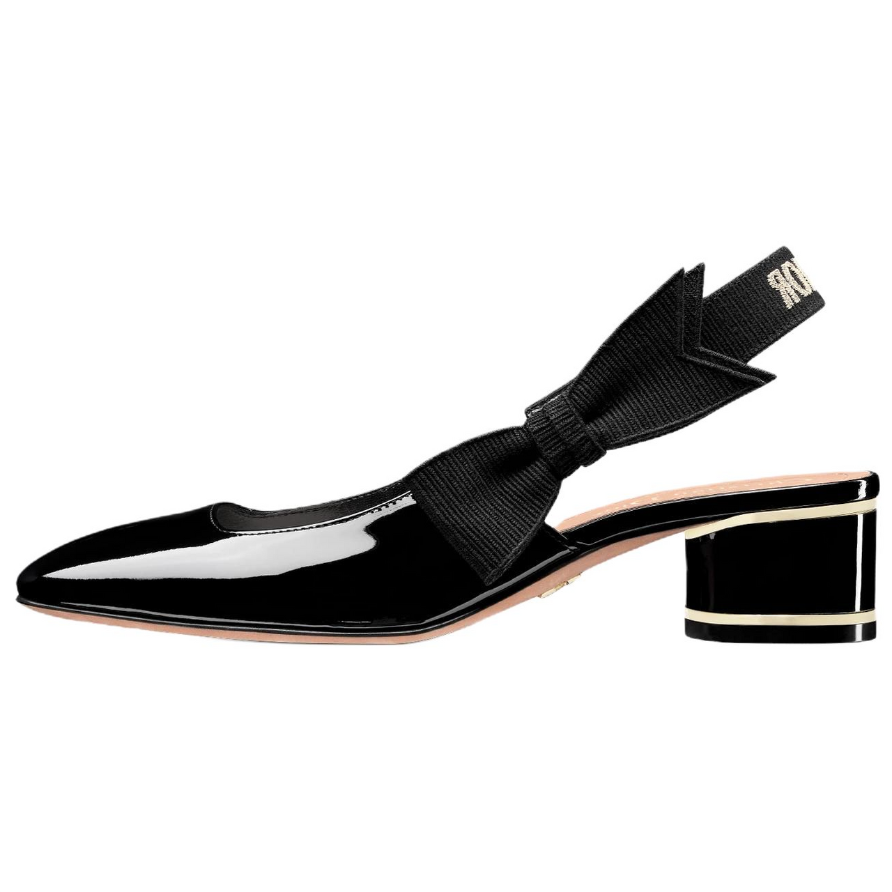 DIOR Miss Dior Chunky Heel High Heels 4cm Women's Black