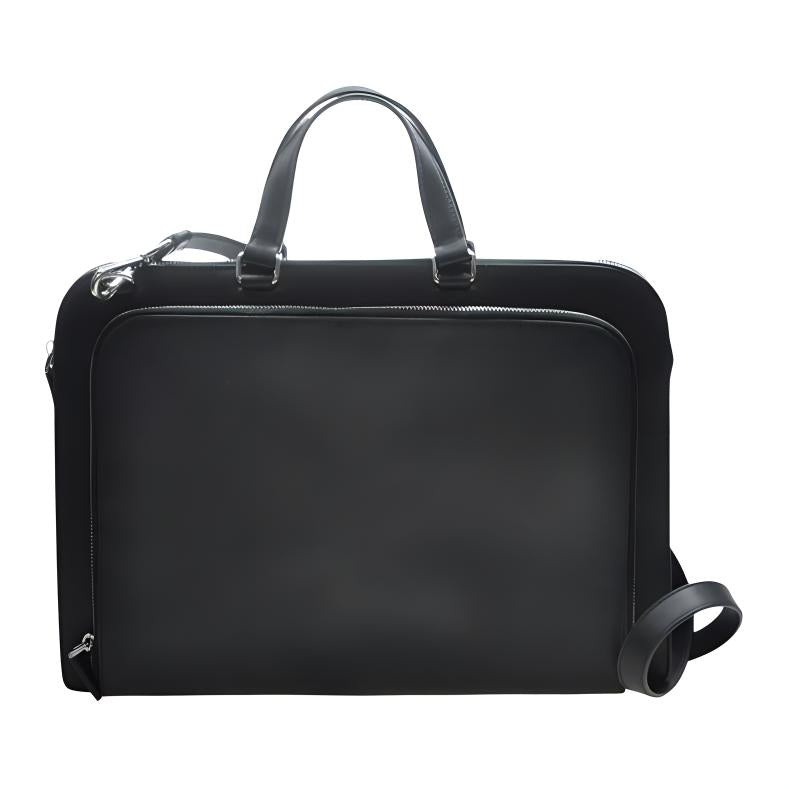 PRADA Cow Leather Shoulder Bag Crossbody Bag Handbag Men's Black