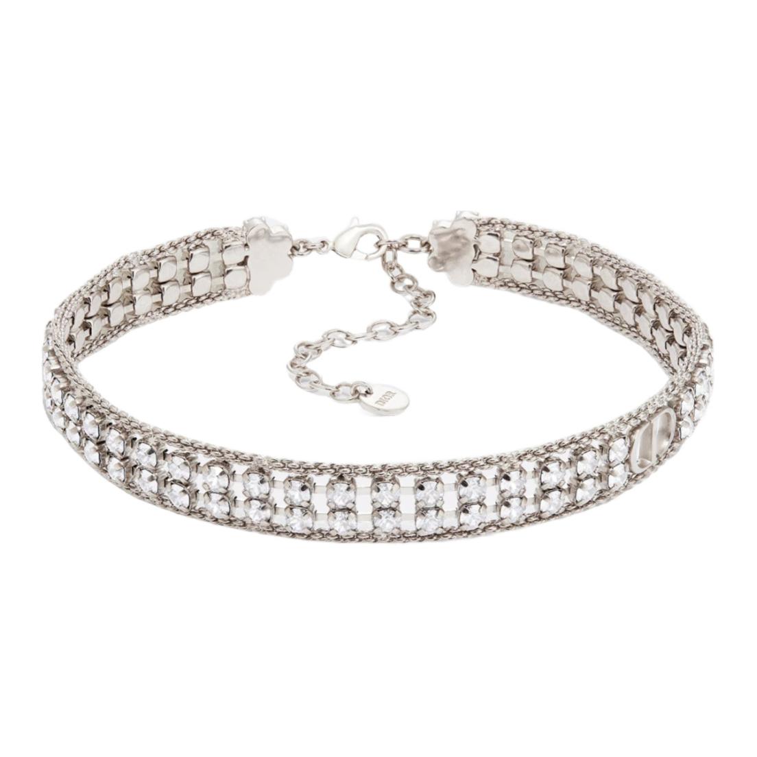 DIOR Metal Necklaces Women's Silver