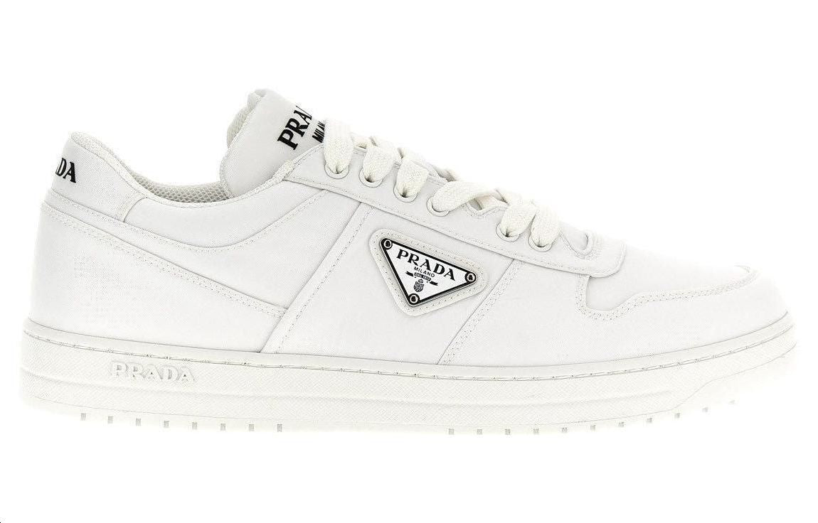 PRADA Downtown Low Top Skateboard Shoes Men's White