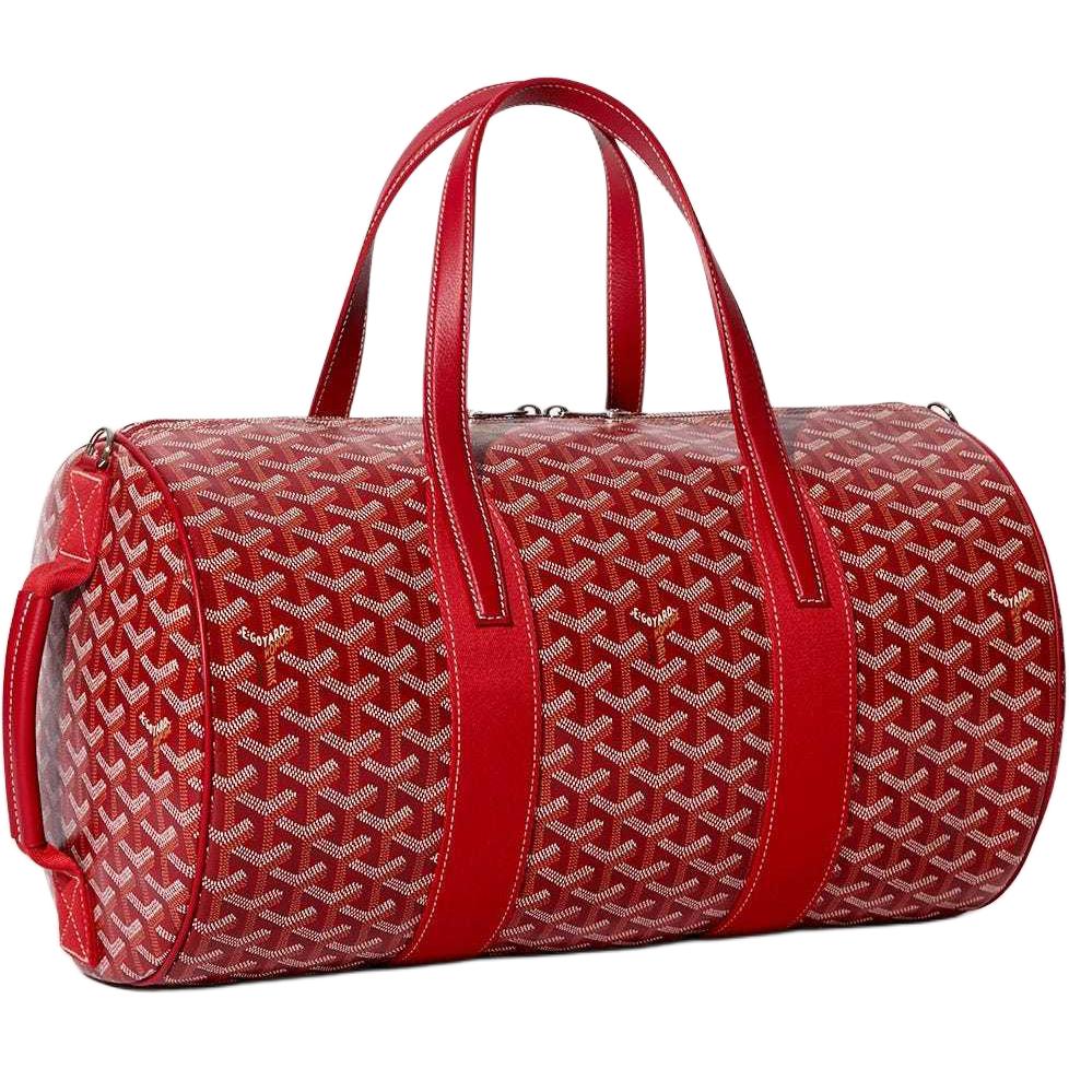 GOYARD Canvas With Calfskin Sports Bag Travel Bag Unisex Red