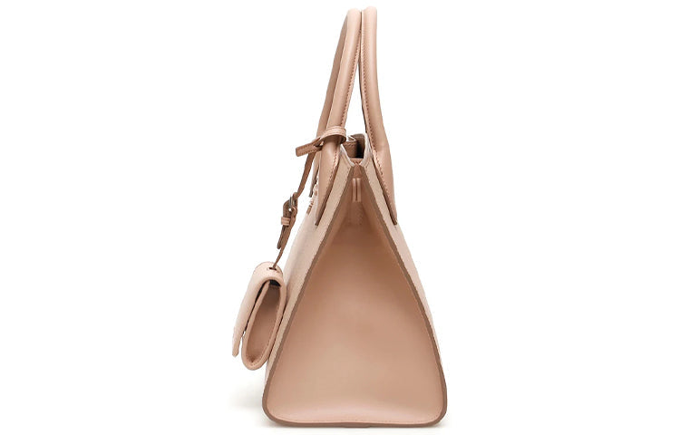 PRADA Cow Leather One Shoulder Handbags Women's Apricot