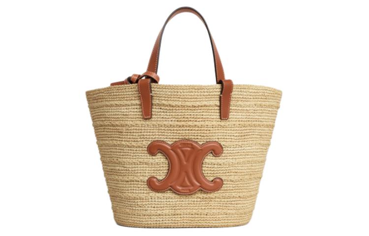 CELINE Cow Leather Shoulder Bag, Crossbody Bag, Handbag Women's Tawny