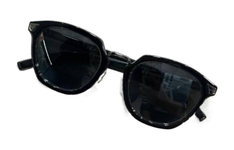 DIOR Acetate Irregular Shape Sunglasses Women's Black