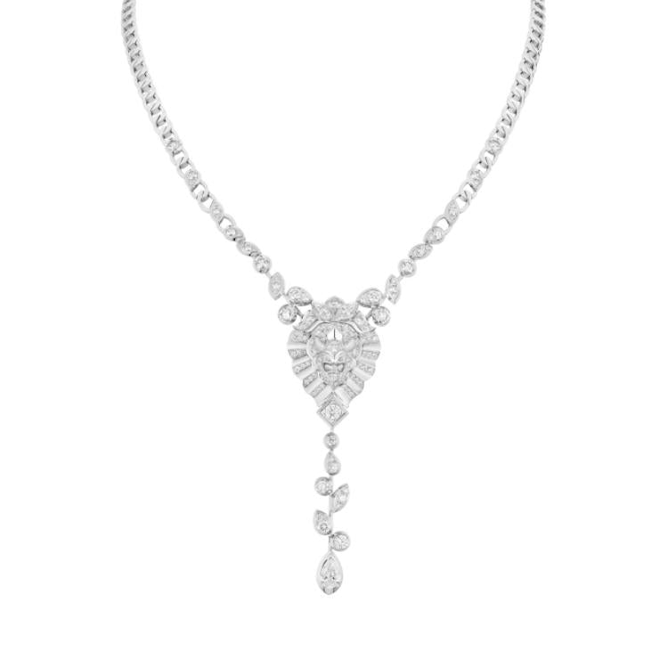 CHANEL 18K Gold Necklaces Unisex White