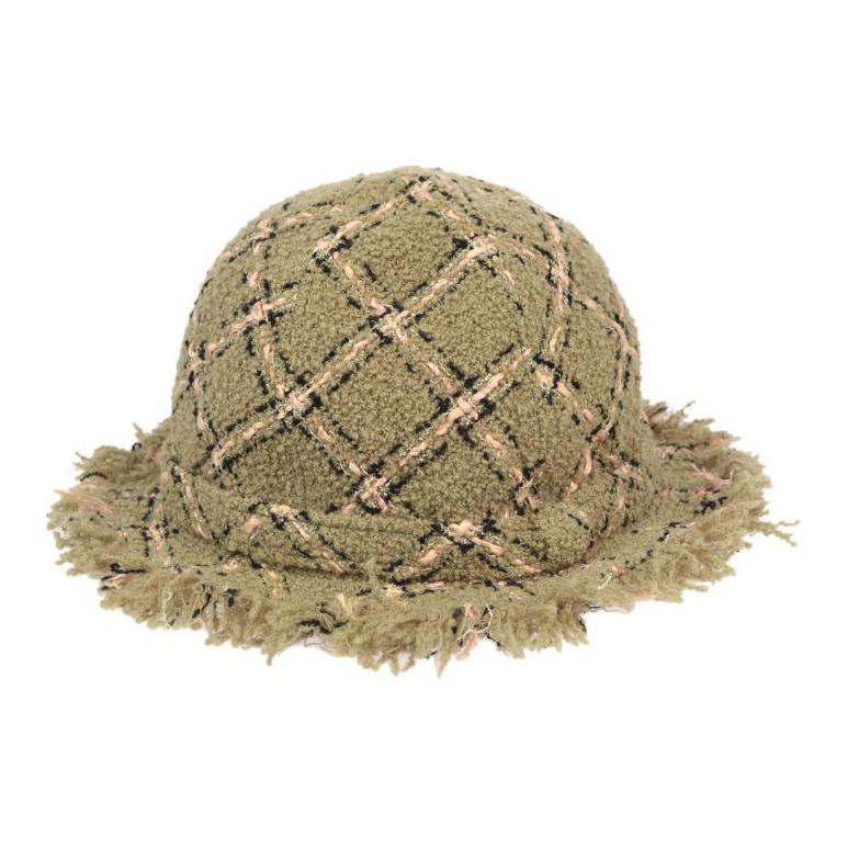 CHANEL 1990 2000s Tweed Hat