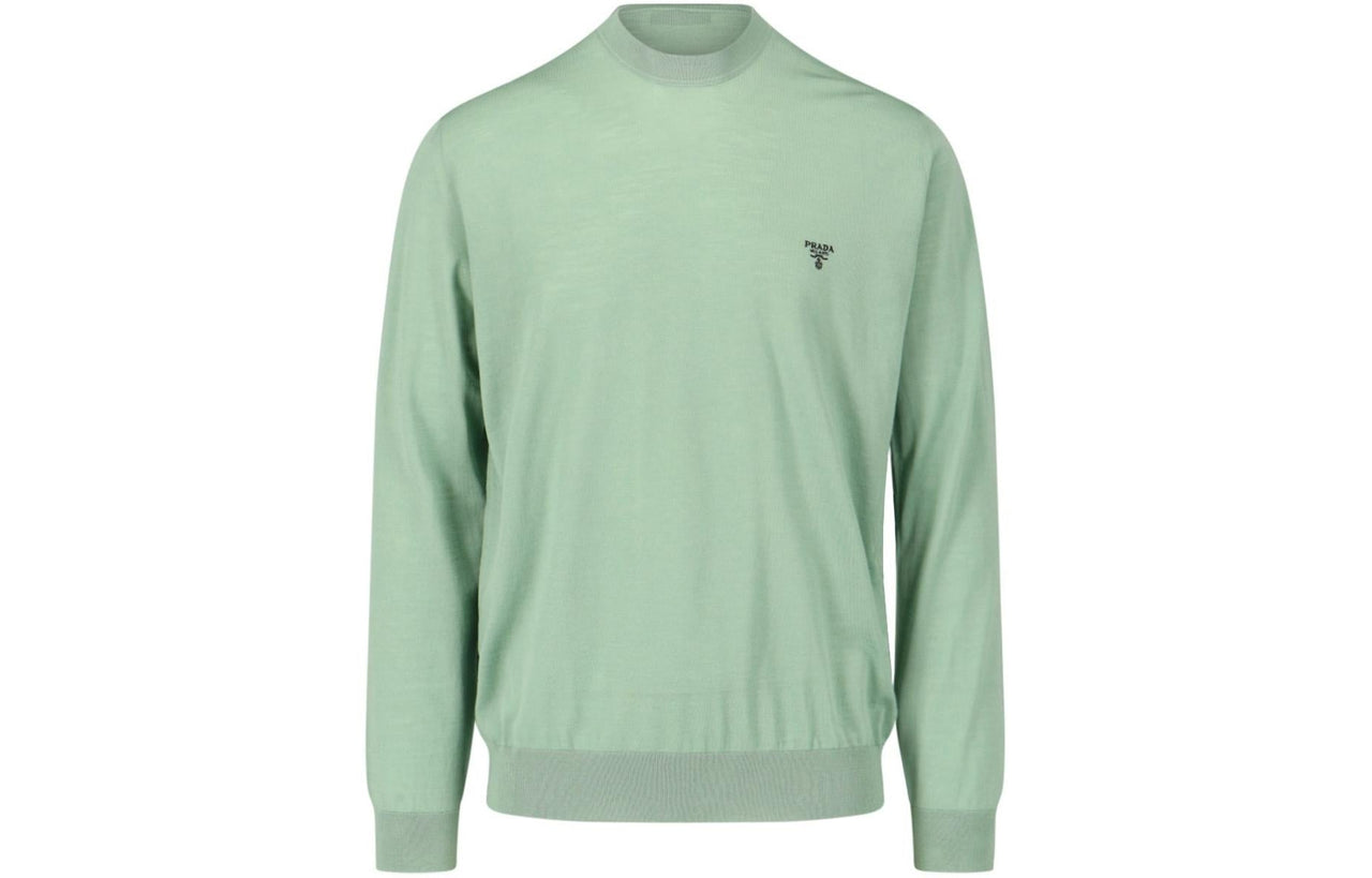 PRADA Logo Embroidered Crewneck Jumper