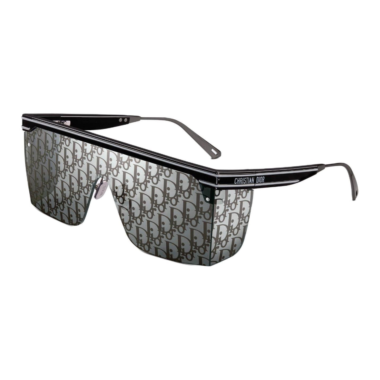 DIOR Irregular Shape Sunglasses Women's Black