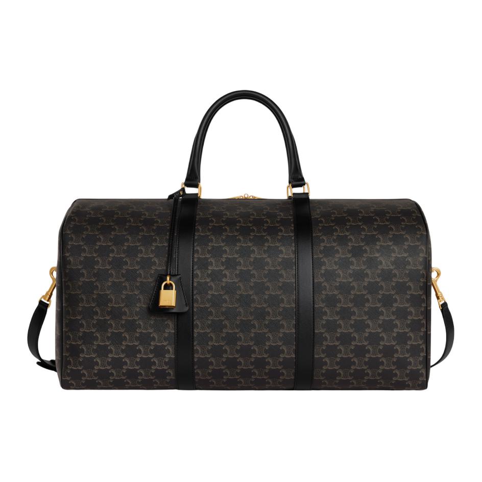 CELINE Cow Leather Travel Bag Men's