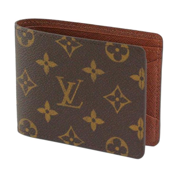 LOUIS VUITTON Multiple Monogram Canvas Wallet Unisex Dark Brown