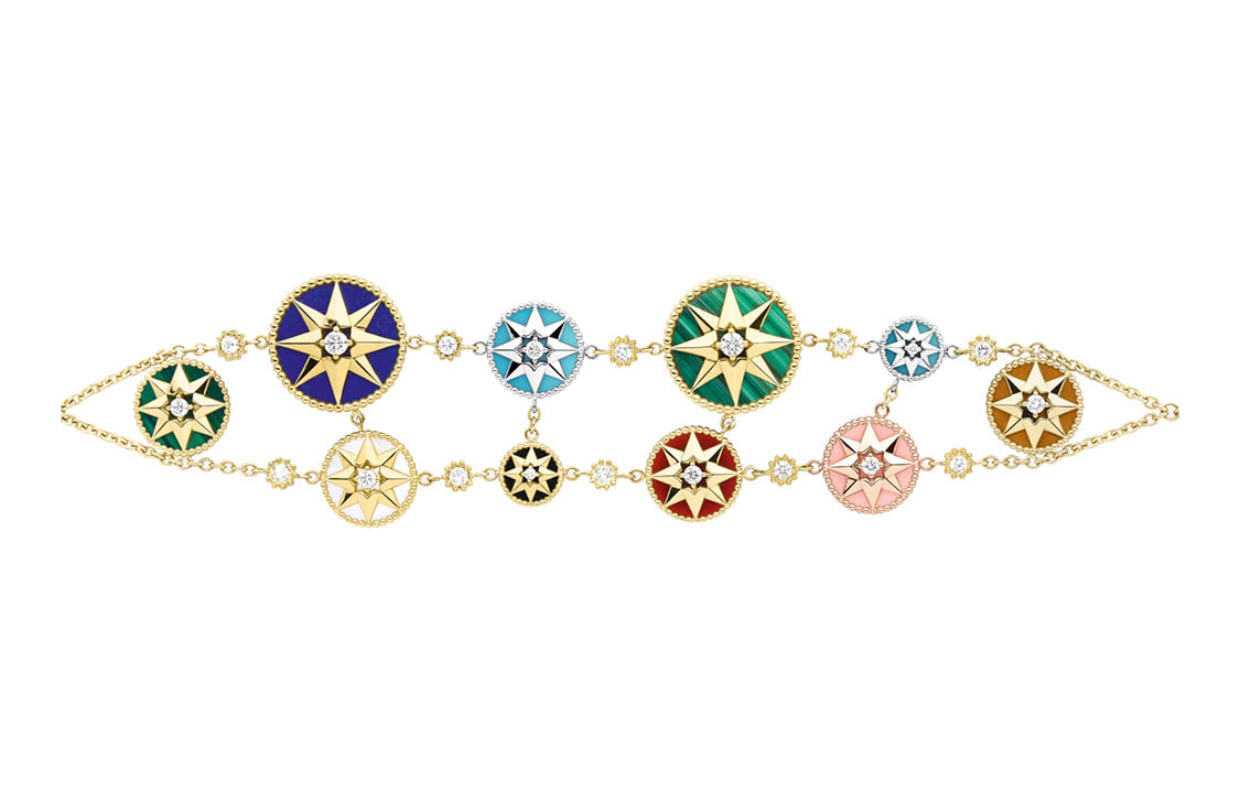 DIOR 18K Gold 18K Pink Gold 18K White Gold Bracelets Women's Multicolor