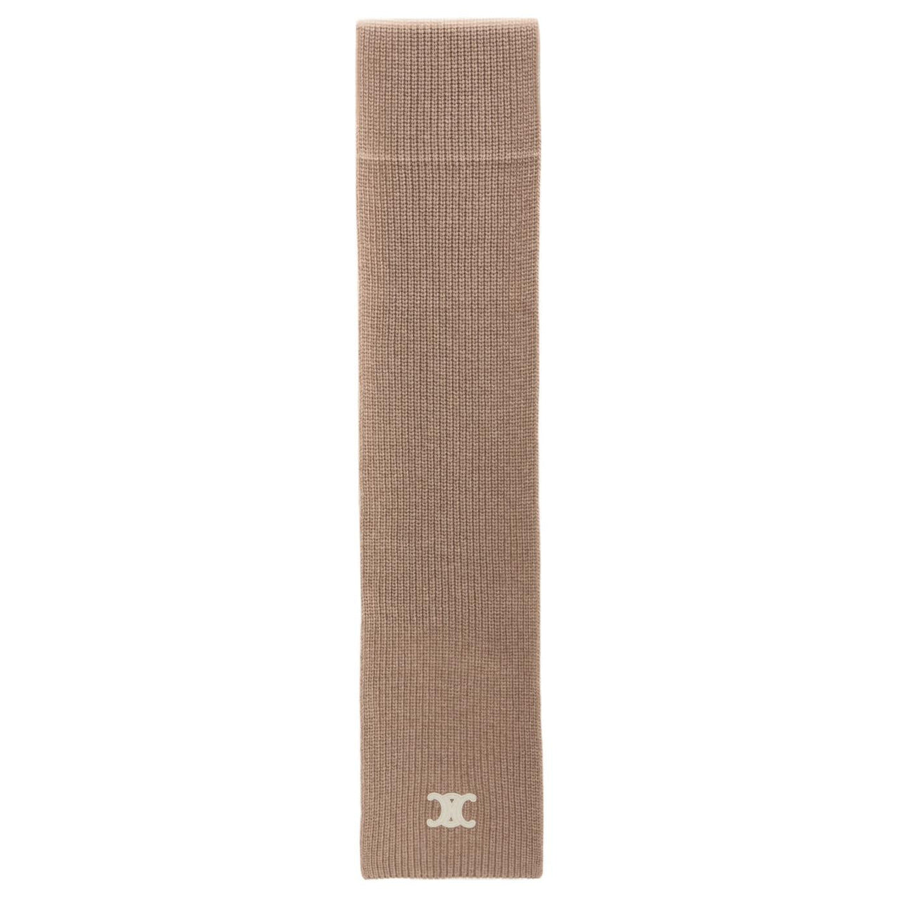 CELINE Cashmere Knit Scarves Women's Brown