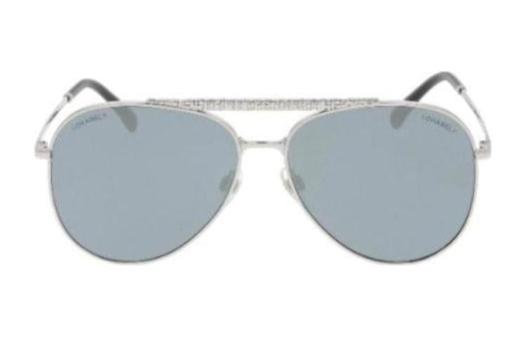 CHANEL - Aviator Sunglasses Unisex Silver